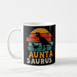 Auntasaurus T rex Dinosaur Auntie Saurus Family Ma Kaffeetasse