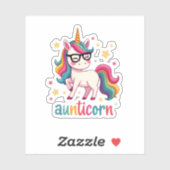 Aunticorn Aunty Dabbing Unicorn Auntie Aunt Christ Aufkleber (Blatt)