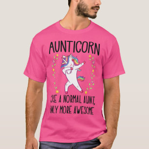 Aunticorn Dabbing Unicorn Tante Geschenk für Tante T-Shirt