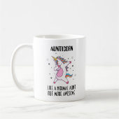 Aunticorn Geschenk für Tante Kaffeetasse (Links)