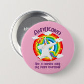 Aunticorn Like A Normal Aunt But More Awesome Button (Vorne & Hinten)