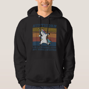Aunticorn Like A Normal Aunt Vintage Unicorn Funny Hoodie
