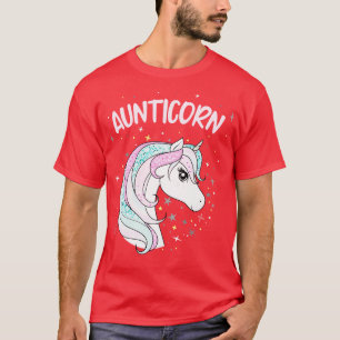 Aunticorn Tante Unicorn Phantastische Familie Frau T-Shirt