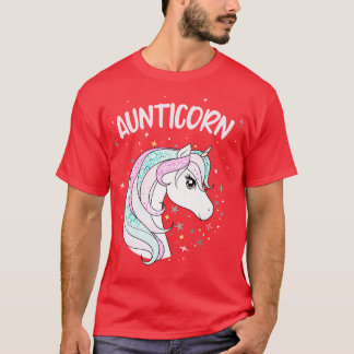 Aunticorn Tante Unicorn Phantastische Familie Frau T-Shirt
