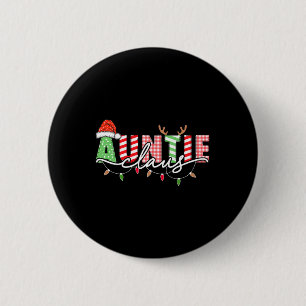 Auntie Claus Xmas Weihnachtsleights Pajama Familie Button