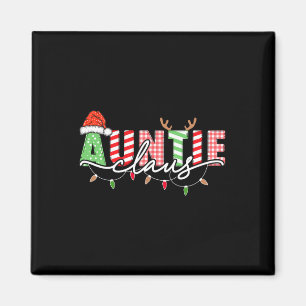 Auntie Claus Xmas Weihnachtsleights Pajama Familie Magnet