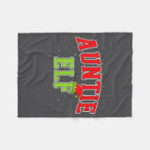 Auntie Elf Christmas Family Matching Group Xmas Si Fleecedecke (Vorderseite (Horizontal))