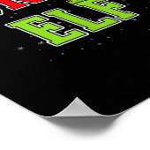 Auntie Elf Christmas Family Matching Group Xmas Si Poster (Ecke)