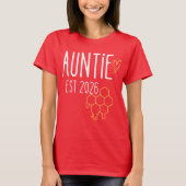 Auntie Est 2026 Honeycomb Design T-Shirt (Vorderseite)