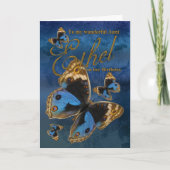 Auntie Ethel Birthday Card With Butterflies Karte (Vorderseite)