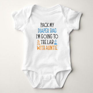 Auntie Funny Baby Science Saying Baby Strampler