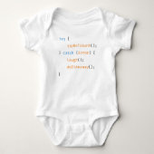 Auntie Funny Developer Baby Code Sprichwort Strampler (Vorderseite)