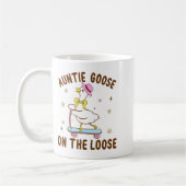 Auntie Goose On The Loose Funny Birthday Matching Kaffeetasse (Links)