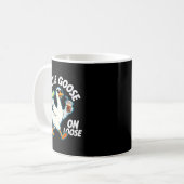 Auntie Goose On The Loose Funny Drinking Gift Kaffeetasse (Vorderseite Links)
