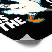 Auntie Goose On The Loose Funny Drinking Gift Poster (Ecke)