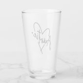 Auntie Heart | Geschenke für Tante | Glas (Rückseite)