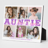 AUNTIE I Liebe Sie 6 Foto Collage Lila rosa 8x10 Fotoplatte (Seite)