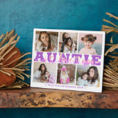 AUNTIE I Liebe Sie 6 Foto Collage Lila rosa 8x10 Fotoplatte (Seite)