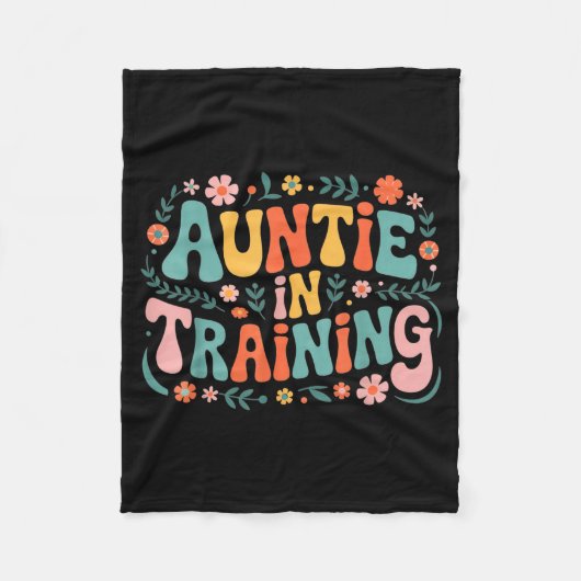 Auntie In Training Aun For Hostal Labor Nephew Fleecedecke (Vorderseite)