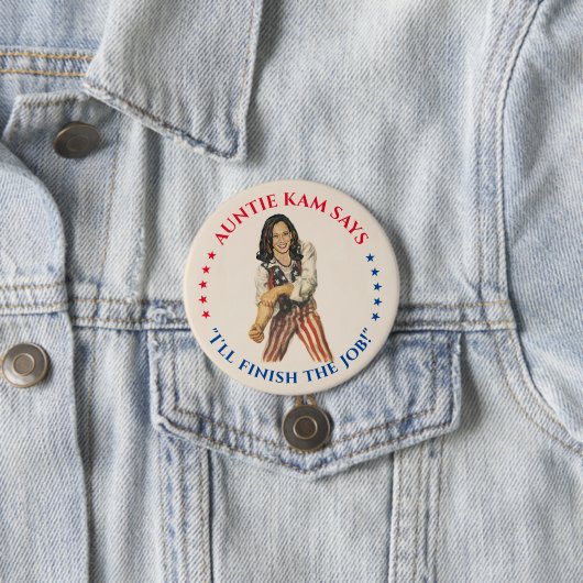 Auntie Kam 2024 Button (Beispiel)