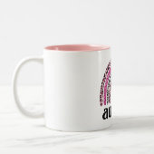 Auntie Leopard Rainbow Zweifarbige Tasse (Links)
