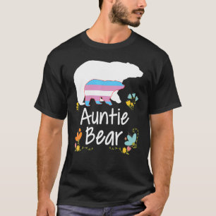 Auntie Lgbt Bear Transgender Rainbow Lgbt Lesb T-Shirt