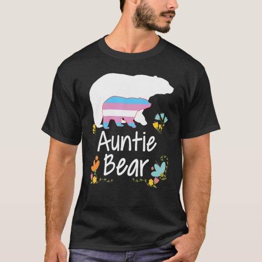 Auntie Lgbt Bear Transgender Rainbow Lgbt Lesb T-Shirt (Vorderseite)