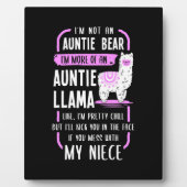 Auntie Llama Fotoplatte (Vorderseite)