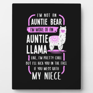 Auntie Llama Fotoplatte