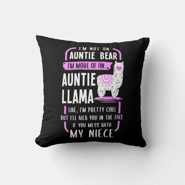 Auntie Llama Kissen (Vorderseite)