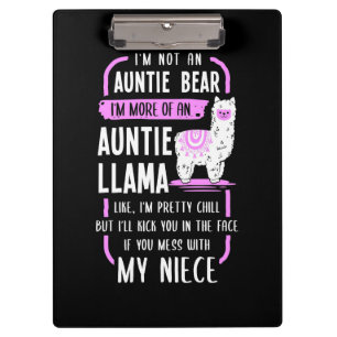 Auntie Llama Klemmbrett