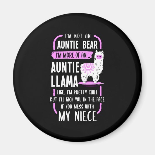 Auntie Llama Magnet (Vorne)