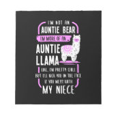 Auntie Llama Notizblock (Vorderseite)