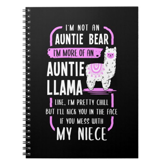Auntie Llama Notizblock (Vorderseite)