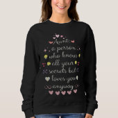 Auntie Love Family Trust and Secrets cool Auntie v Sweatshirt (Vorderseite)