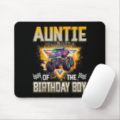 Auntie Of The Birthday Boy Monster Truck Birthday Mousepad (Mit Mouse)