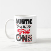 Auntie Of The Fast One Car Racing Dad 1st Birthday Kaffeetasse (Links)