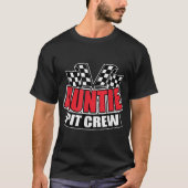 Auntie Pit Crew Funny Hosting Car Race Birthday Pa T-Shirt (Vorderseite)