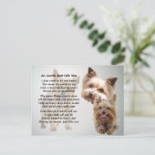 Auntie Poem - Yorkshire Terrier Postkarte (Stehend Vorderseite)