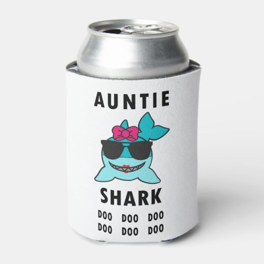 AUNTIE SHARK DOO DOO DOO DOSENKÜHLER (Kanne Vorderseite)