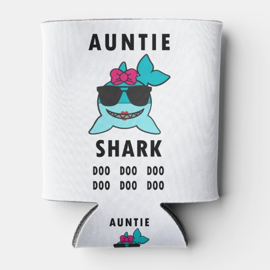 AUNTIE SHARK DOO DOO DOO DOSENKÜHLER (Vorderseite)