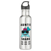 AUNTIE SHARK DOO DOO DOO EDELSTAHLFLASCHE (Vorderseite)