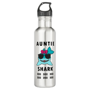 AUNTIE SHARK DOO DOO DOO EDELSTAHLFLASCHE