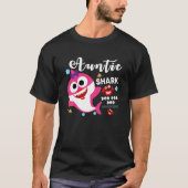 Auntie Shark Doo Doo Doo Matching Family Shark T-Shirt (Vorderseite)