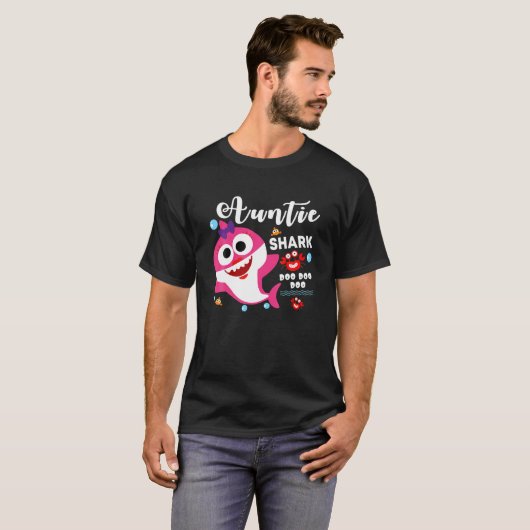 Auntie Shark Doo Doo Doo Matching Family Shark T-Shirt (Vorne ganz)