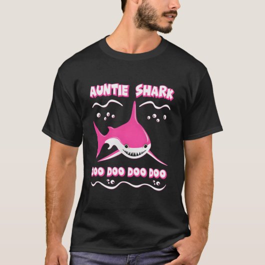 Auntie Shark Family T-Shirt (Vorderseite)