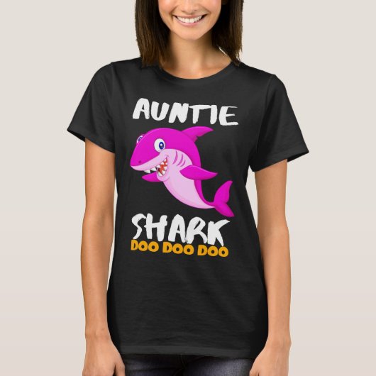 Auntie Shark  Last Minute T-Shirt (Vorderseite)