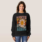 Auntie Smiling Flower Cute Aunt Niece Nephew Idea Sweatshirt (Vorne ganz)