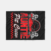 Auntie T Crew Racing Family Race Car Birthday Boy Fleecedecke (Vorderseite (Horizontal))