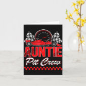Auntie T Crew Racing Family Race Car Birthday Boy Karte (Gelbe Blume)